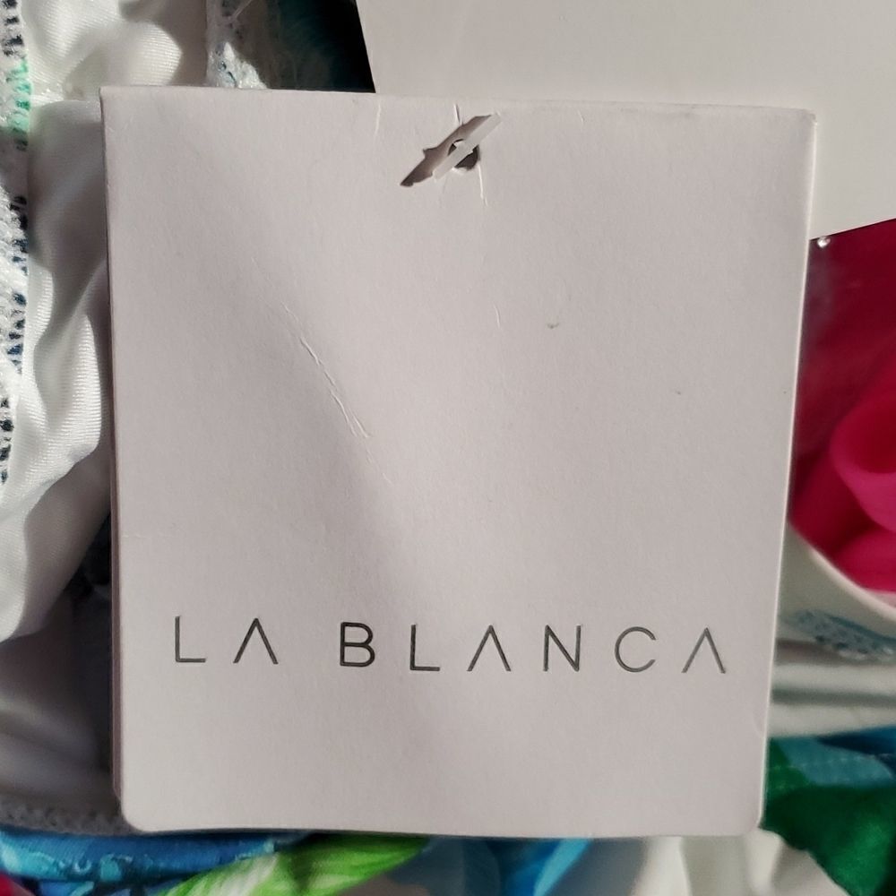 La Blanca Womens In The Moment Banded Hipster Bikini Bottom Style sz 4 - Picture 6 of 8